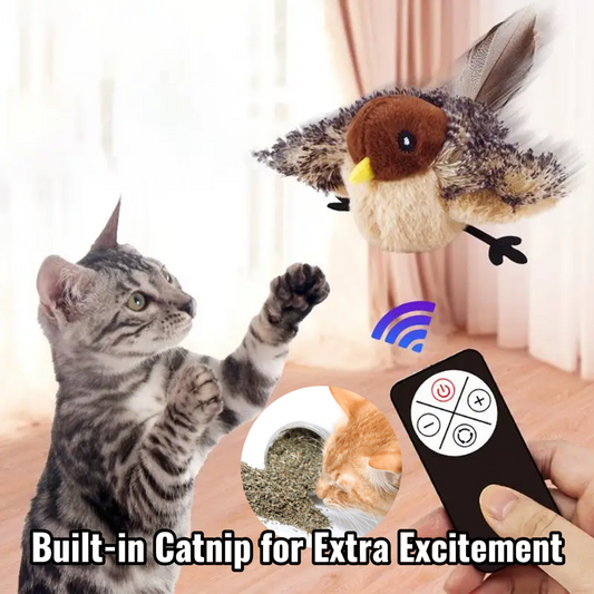 MeowyChaos Chirping Bird - Cat Toy with Catnip