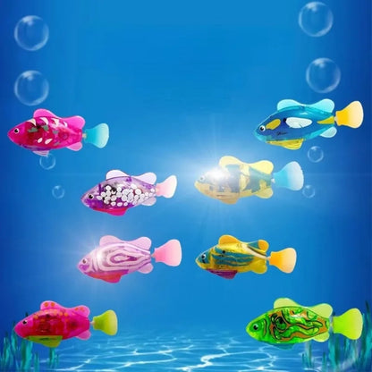 MeowyChaos LED RoboFish – Glowing Cat Toy
