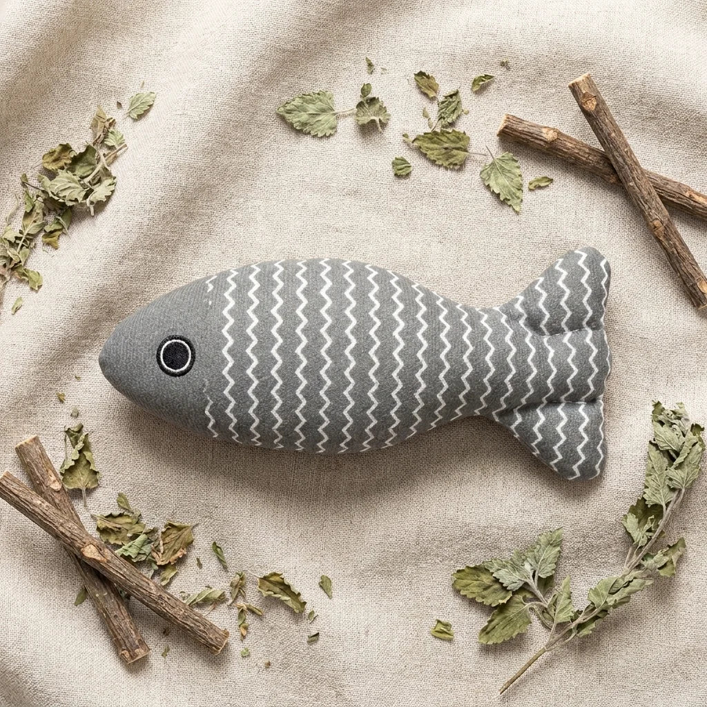 Cat Fish Toy Plush Interactive  - MeowyFun
