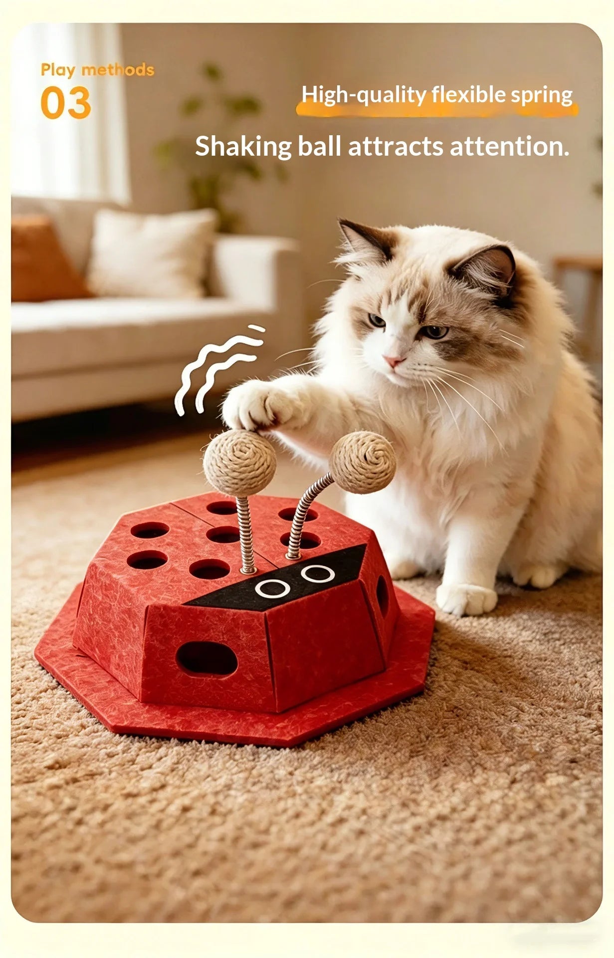 Cat toy Teaser ball  - MeowyFun
