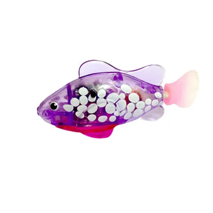 MeowyChaos LED RoboFish – Glowing Cat Toy